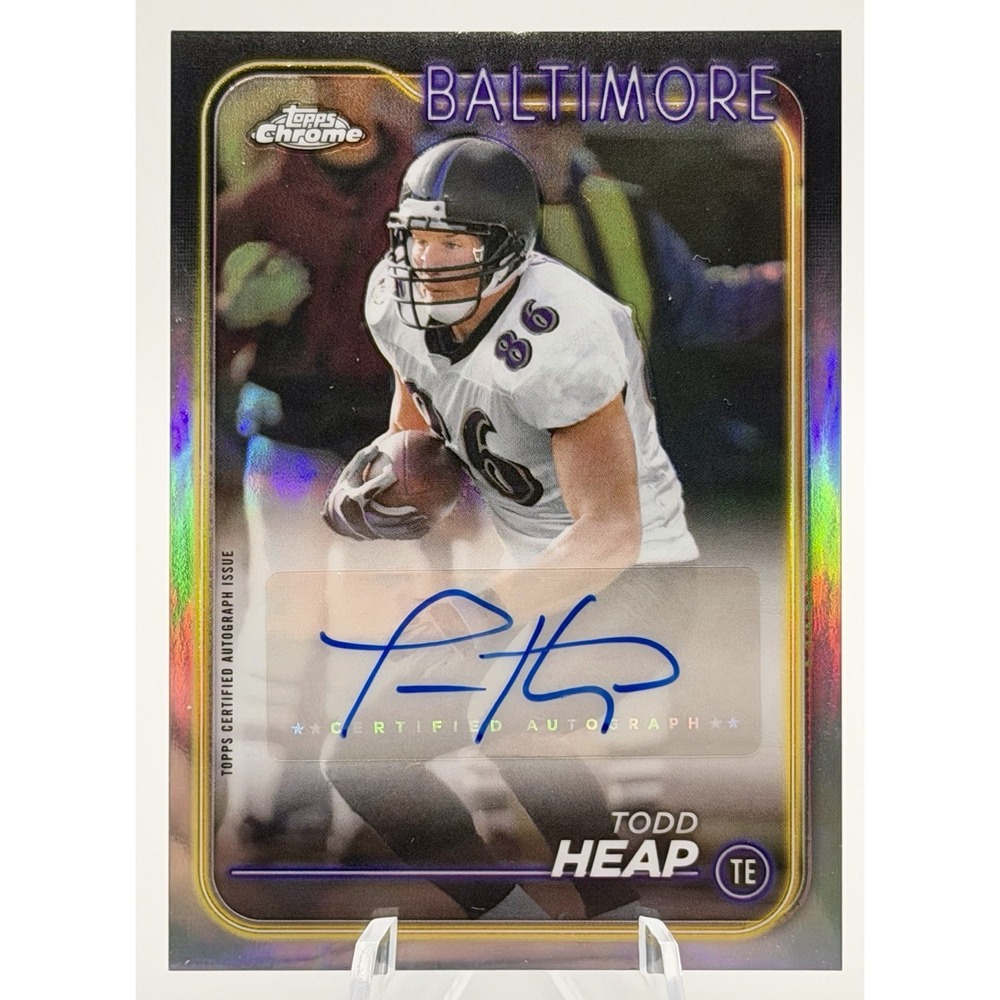2024 Topps Chrome Todd Heap Autographs #BA-THE Auto‎ Baltimore Ravens